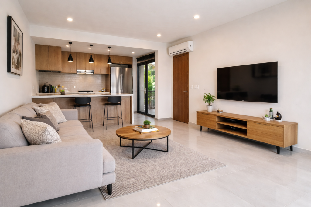 PROYECTOS casa media porcelanato